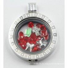 Silber Locket mit schwimmenden Charms für Memory Gift